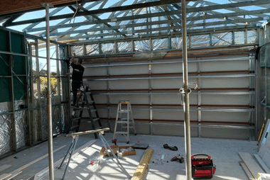 Garage door installation