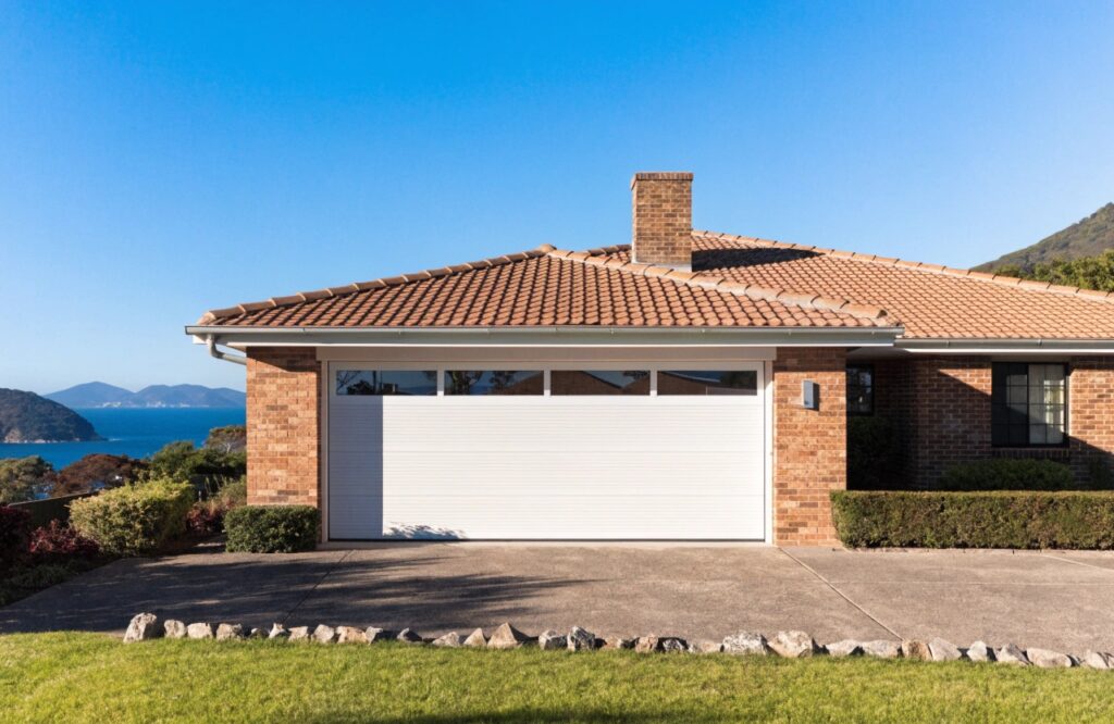 Roller garage door installed on a residential home on the Central Coast NSW