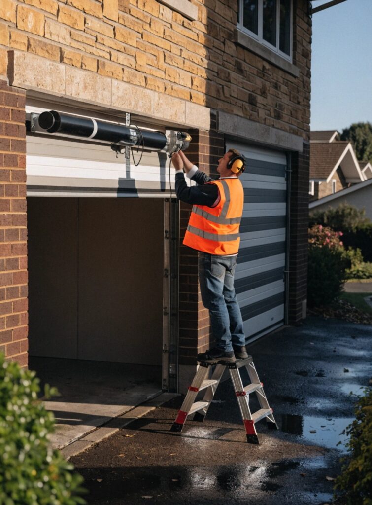 Professional roller garage door installation on the Central Coast